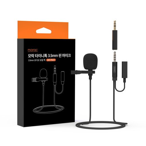 Morak Tinytalk 3.5mm Pin Microphone 3.5mm Audio Dual Jack MR-PM01