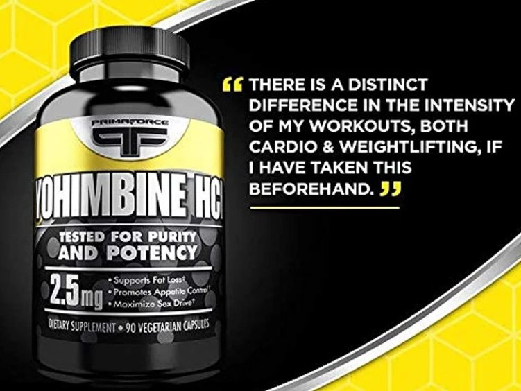 PrimaForce Yohimbine HCl, 2.5mg Capsules Weight Loss Supplement