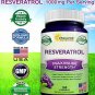 100% Pure Resveratrol - 1000mg Per Serving Max Strength (180 Capsules)