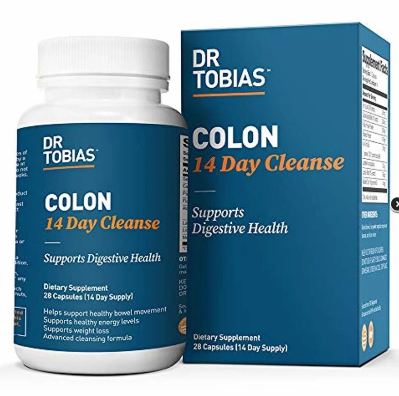 Dr Tobias Colon 14 Day Quick Cleanse - Supports Detox & Increased Energy Levels (28 Capsules)