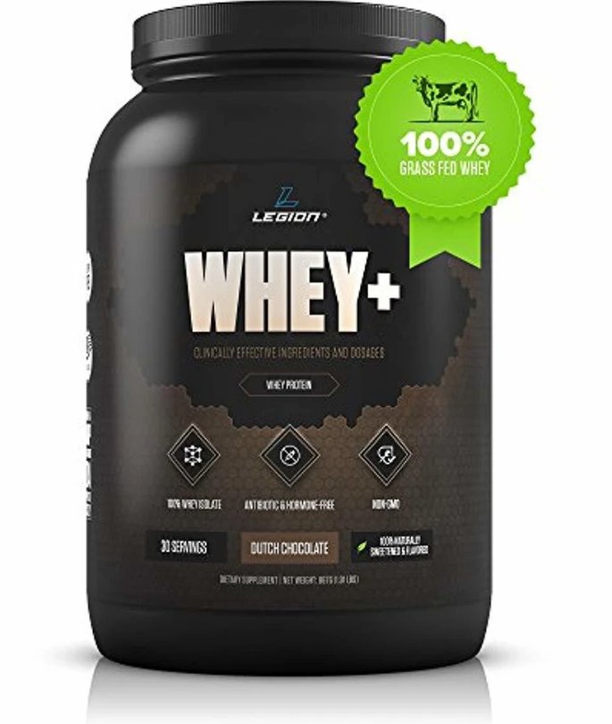 Legion Whey+ Chocolate Whey Isolate Protein Powder from Grass Fed Cows - Low Carb