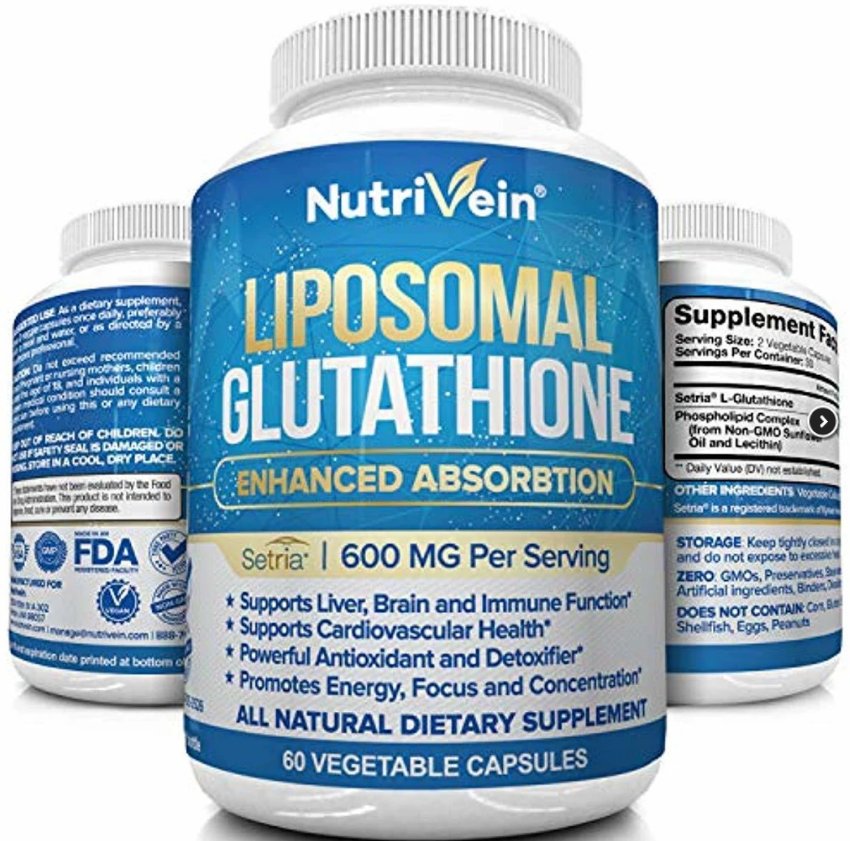 Nutrivein Liposomal Glutathione Setria&Acirc;&reg; 600mg - 60 Capsules