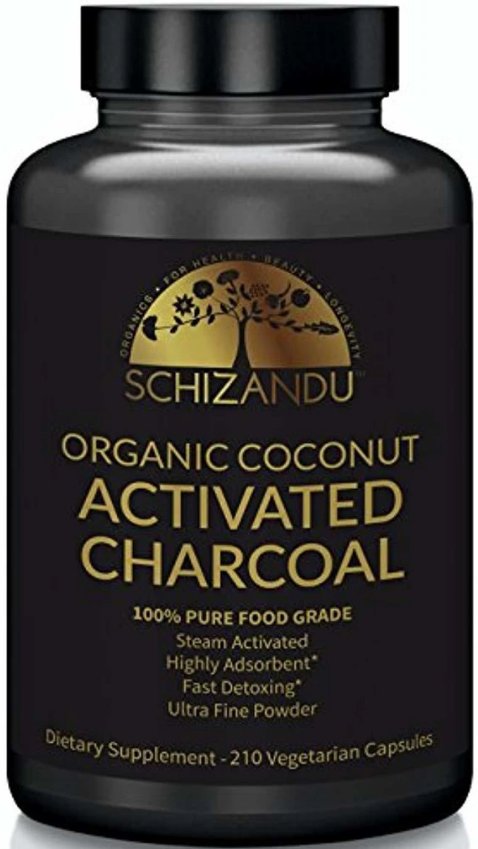 Organic Activated Charcoal Capsules, 210 Pills, Food Grade Detox, Non GMO Veggie Tablets