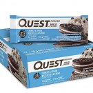 Quest Nutrition Cookies & Cream Protein Bar, High Protein, Low Carb, Gluten Free, Keto Friendly