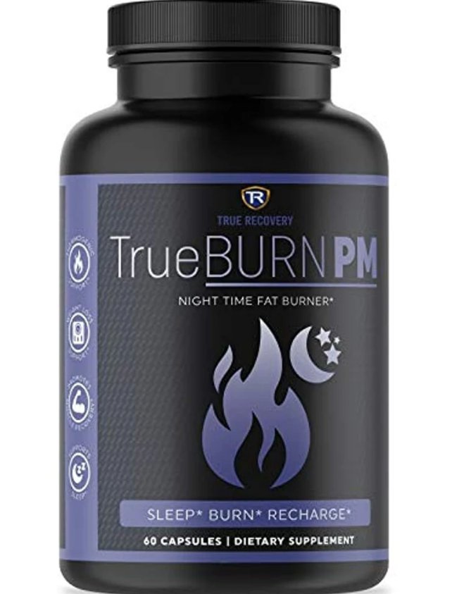 TrueBURNPM Night Time Fat Burner for Women & Men Sleep Aid, Appetite