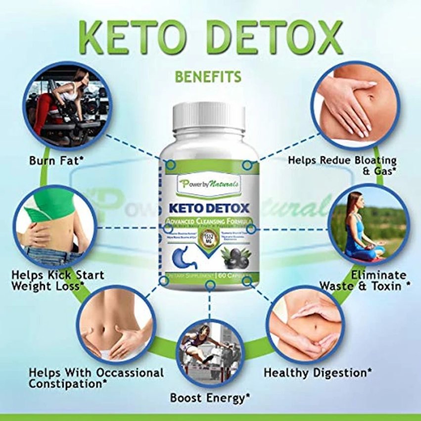 PbyNKeto Detox Cleanse Weight LossAdvanced Colon Cleanser, 1532 Mg