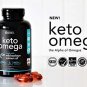 Keto Omega-3 Fish Oil with Wild Sockeye Salmon, Antarctic Krill Oil, Astaxanthin & Coconut MCT Oil