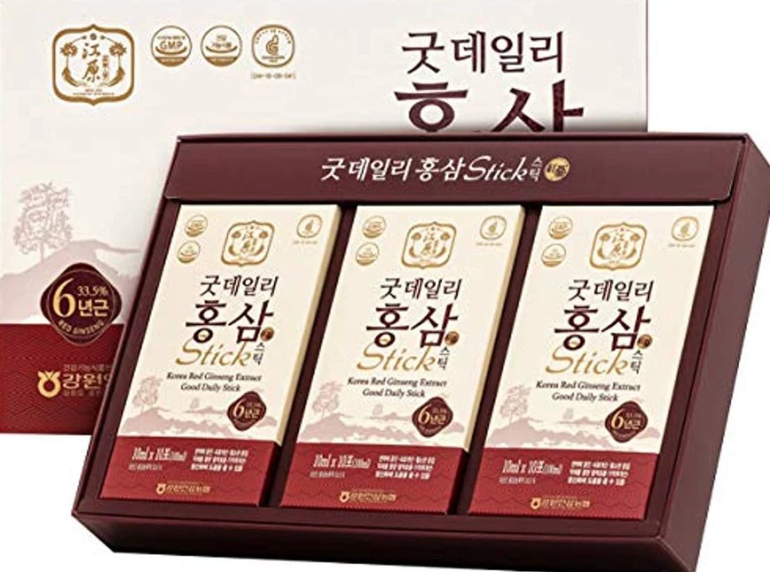 [Gangwoninsam] Korean Red Ginseng Extract Good Daily Stick 30 Count &acirc;�� Contains 6