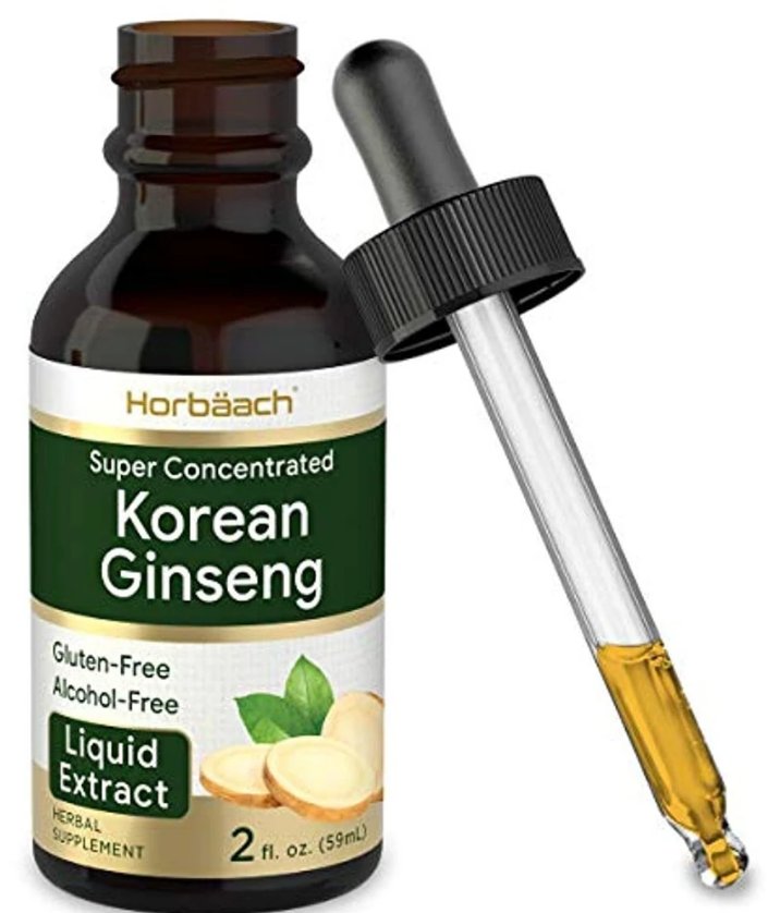 Korean Red Ginseng | 2 fl oz Liquid Extract | Panax Ginseng | Vegetarian, Non-GMO, Gluten