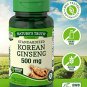 Korean Ginseng Capsules 500mg | 75 Count | Standardized Extract from Ginseng Root | Non-GMO