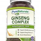 Pure Naturals Ginseng Complex - 1000mg per Serving, 120 Capsules Per Bottle - Supports