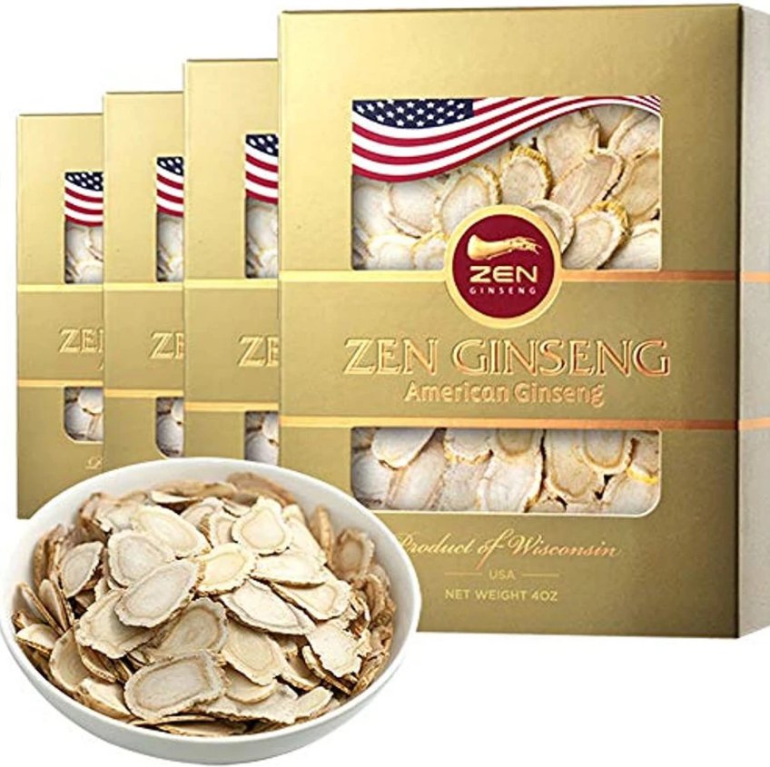 On Sale / American Wisconsin Ginseng Slice &acirc;�� Big Slice 4oz/Box ( 4boxes )