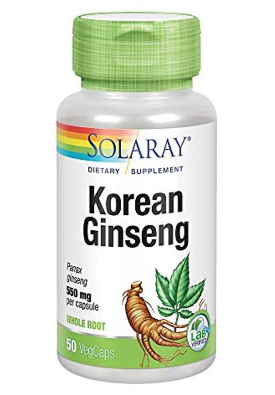 Solaray Korean Ginseng 550 mg | Healthy Stress, Energy & Physical Endurance Support