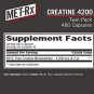 MET-Rx Creatine 4200 Pre or Post Workout Supplement, Creatine Capsules, 240 Count