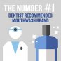 Listerine Healthy White Vibrant Multi-Action Fluoride Mouth Rinse, Foaming Anticavity