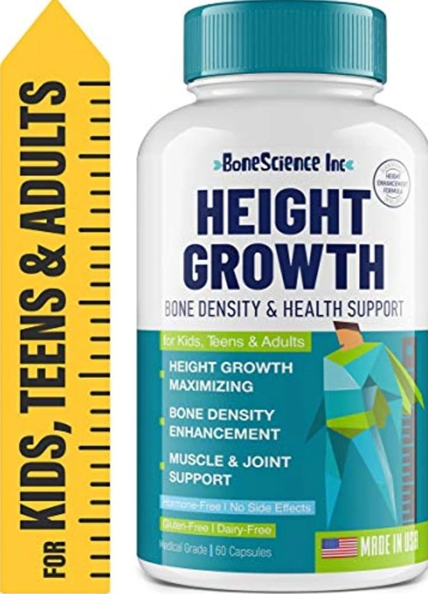Height Growth Maximizer - Natural Peak Height - Made in USA - Height Pills Bone Growth - Grow Taller