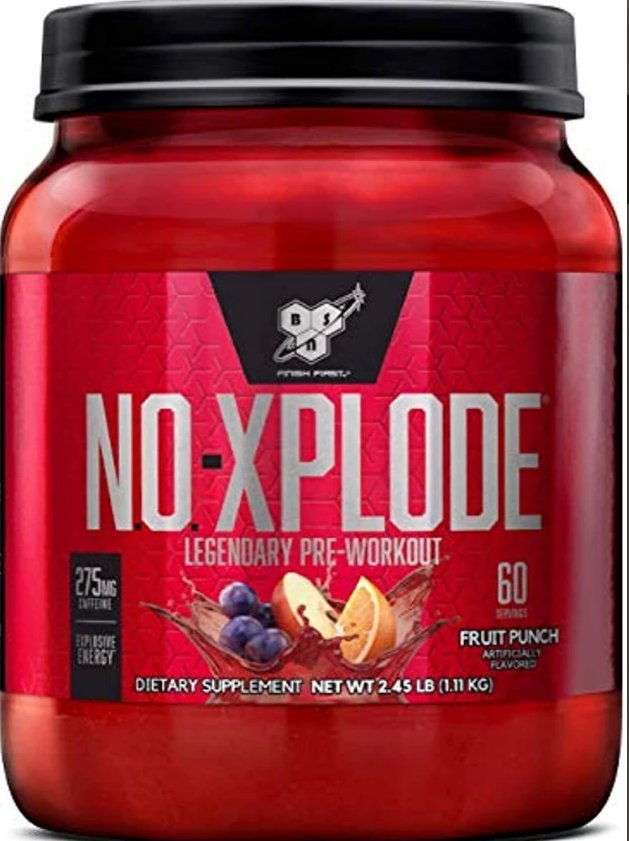 BSN N.O.-XPLODE Pre Workout Powder, Energy Supplement for Men and Women with Creatine and Beta