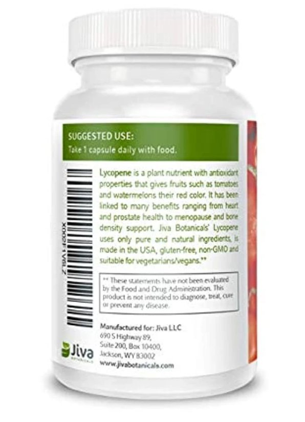 Lycopene 30 mg Capsules All Natural Prostate Supplements for Men