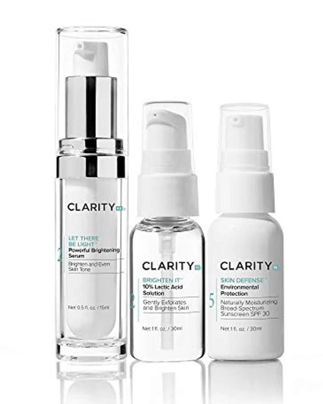ClarityRx Power Brightening Skincare Kit, Lightening Facial Regimen for All Skin Types