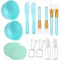 Facial care tools, 7 in 1 DIY Mixing Tool Kit with Facial Bowl Stick Spatula Silicone Brus