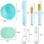 Facial care tools, 7 in 1 DIY Mixing Tool Kit with Facial Bowl Stick Spatula Silicone Brus