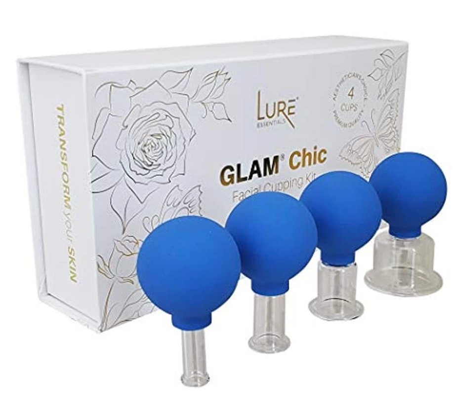 Glass Facial Cupping Set - Professional Grade Cupping Set for Eyes, Face and Body Cupping