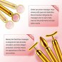 4-in-1 Beauty Bar 24k Golden Pulse Face Massager, Electric Jade Roller Facial Massager