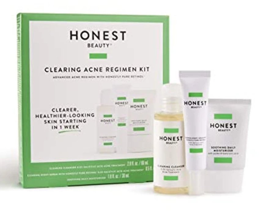 Honest Beauty 3Step Skin Regimen to Clear Acne Regimen Kit, 1 Count