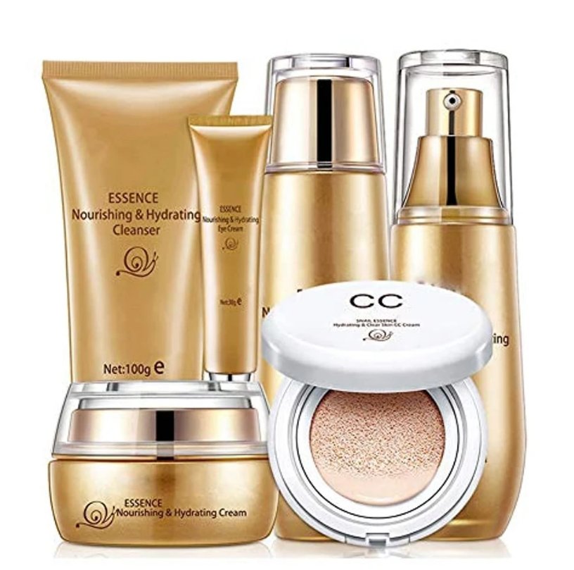 Skin Care Sets & Kits, 6 Pcs Fairy Skin Facial Set Snail Moisturizer Repair Provide Hydration