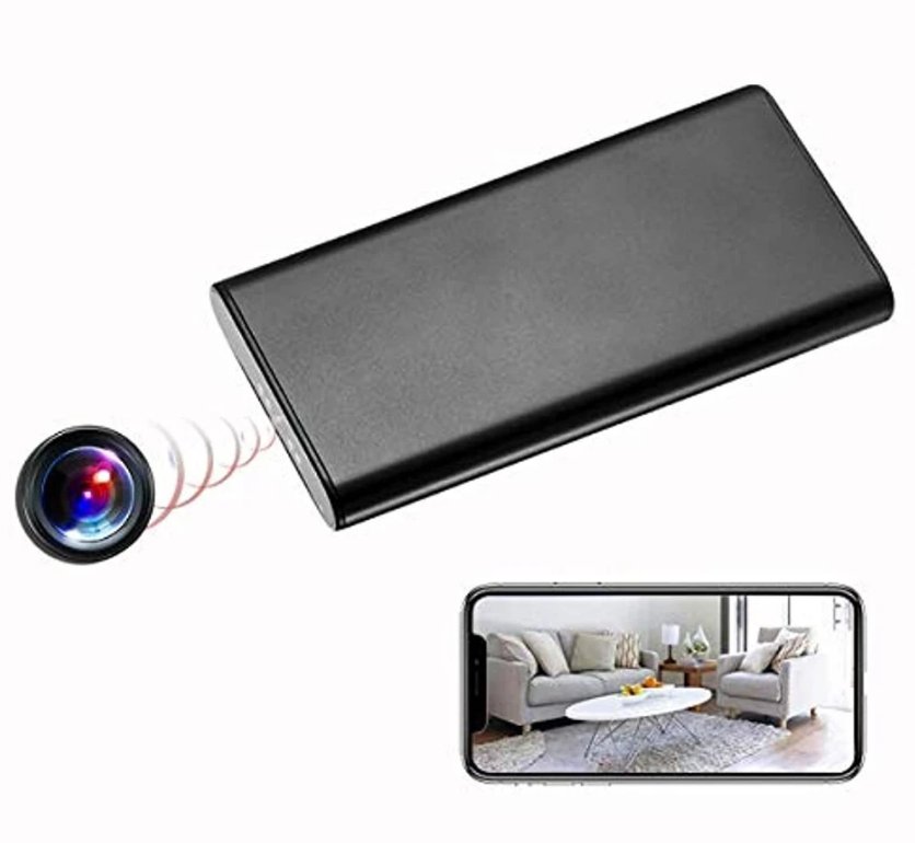 KAMRE 1080P 10000mAh Portable WiFi Power Bank Hidden Spy Camera Nanny