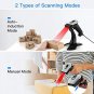 Eyoyo Wireless 2D QR Barcode Scanner with Stand, Bluetooth & 2.4G Wireless