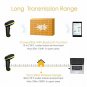 NADAMOO Barcode Scanner Compatible with Bluetooth & 2.4GHz