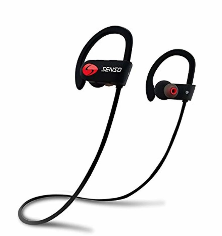 SENSO Bluetooth Headphones, Best Wireless Sports Earphones w/Mic IPX7