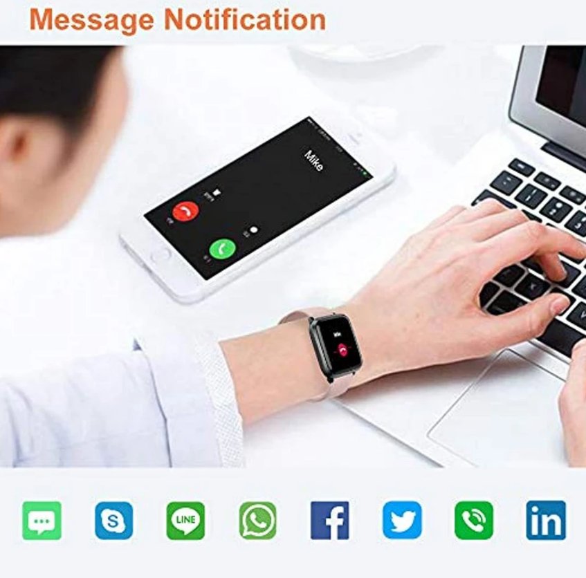 yamay smart watch blood pressure monitor
