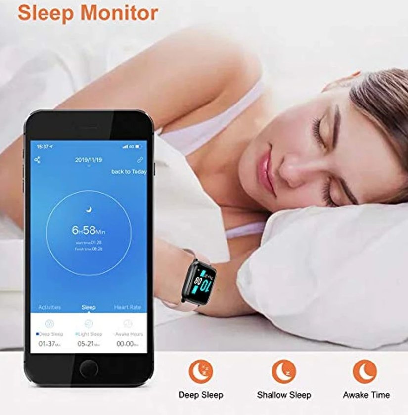 YAMAY Smart Watch, Watches for Men Women Fitness Tracker Blood Pressure