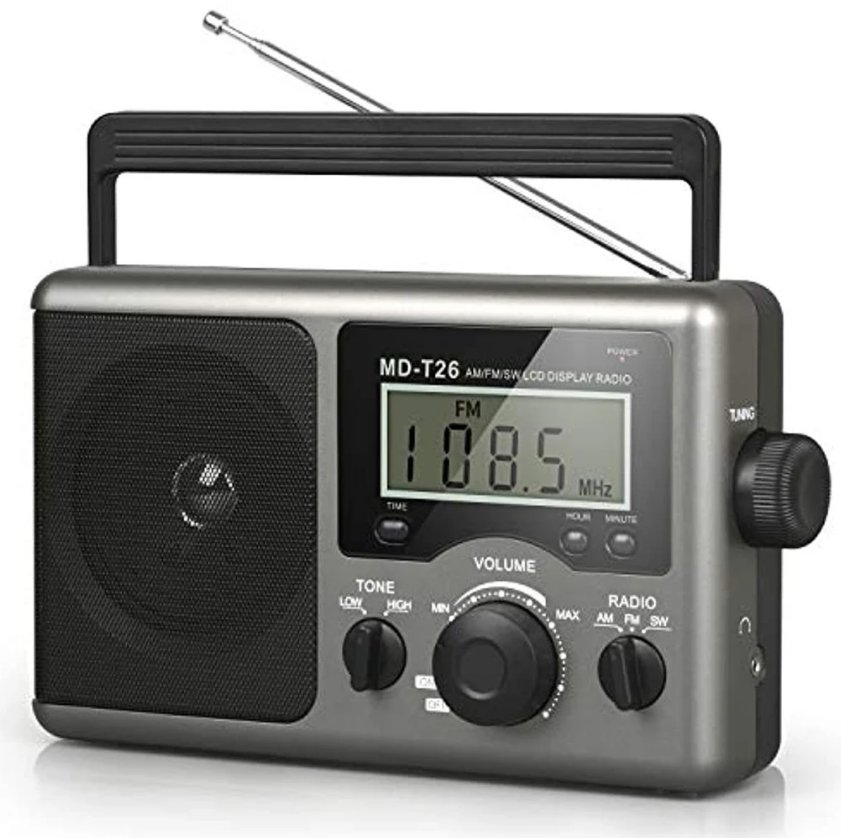 Greadio Portable Shortwave Radio,AM FM Transistor Radio with Best Reception,LCD Display,