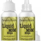 Dexterity Health Liquid MSM Eye Drops 2-Pack of 2 oz. Squeeze-Top Bottles, 100% Sterile, Vegan