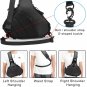 Water Resistant Sling Camera Bag Black Crossbody Camera Backpack