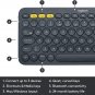 Logitech K380 Multi-Device Bluetooth Keyboard &acirc;�� Windows, Mac, Chrome OS, Android, iPad