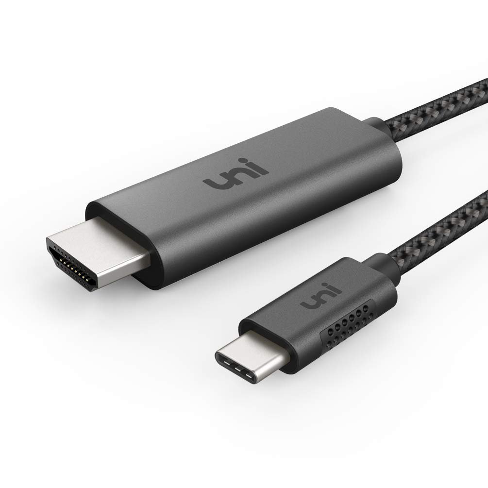USB C to HDMI Cable 10ft 4K@60Hz, uni USB Type-C to HDMI Braided Cable Size 10ft