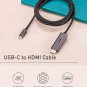 USB C to HDMI Cable 10ft 4K@60Hz, uni USB Type-C to HDMI Braided Cable Size 10ft