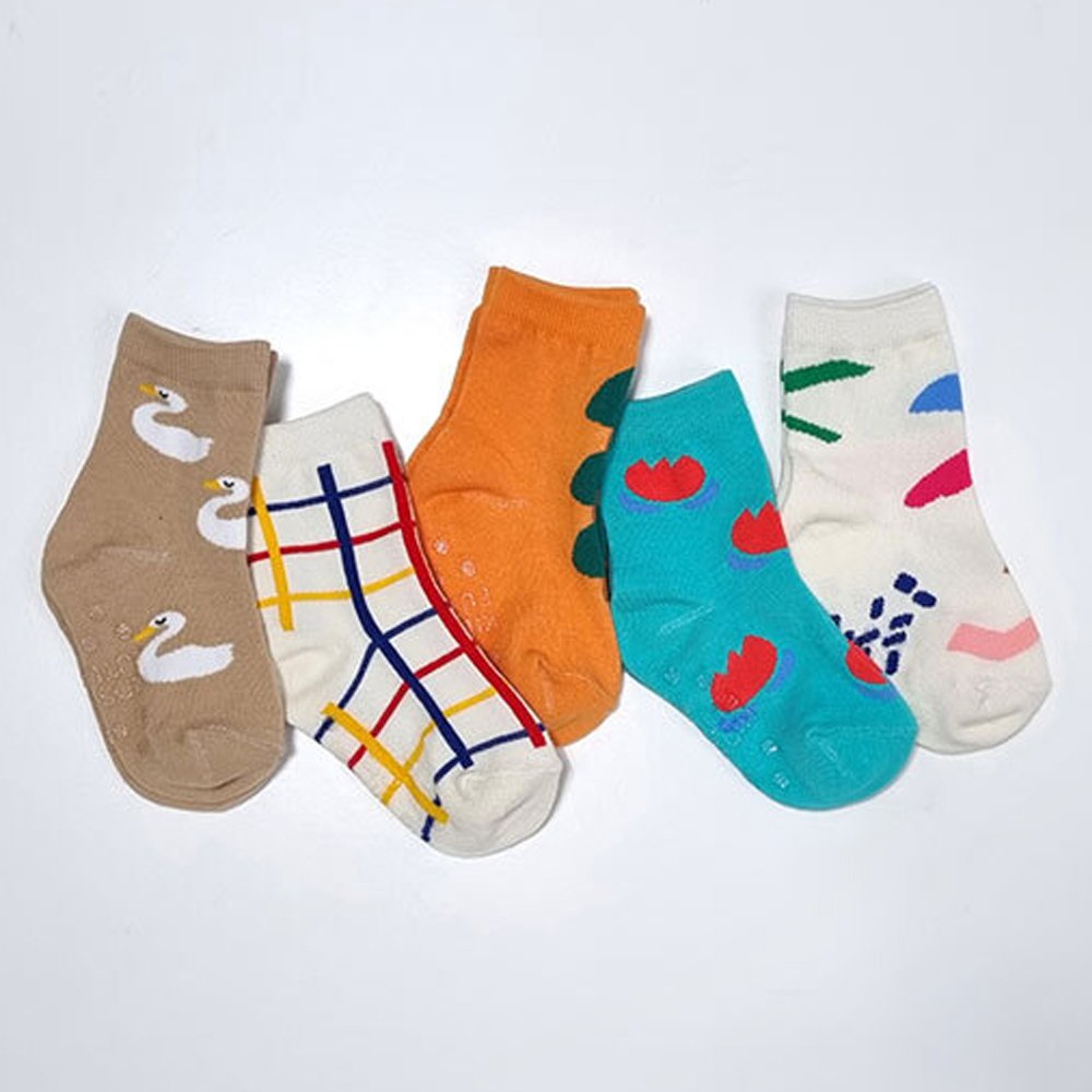 Pretty Point Toddler Child Socks 5 Family Children's Kids Daily / 7 Series / Children's Category / I