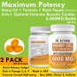 2 Pack Hemp Oil Softgel Capsule with Turmeric and Bioperine - 120 Cts