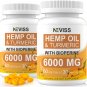2 Pack Hemp Oil Softgel Capsule with Turmeric and Bioperine - 120 Cts