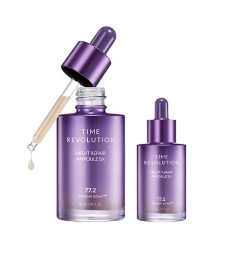 [MISSHA] Time Revolution Night Repair Ampoule 5X - 30ml + 15ml Korea Cosmetic