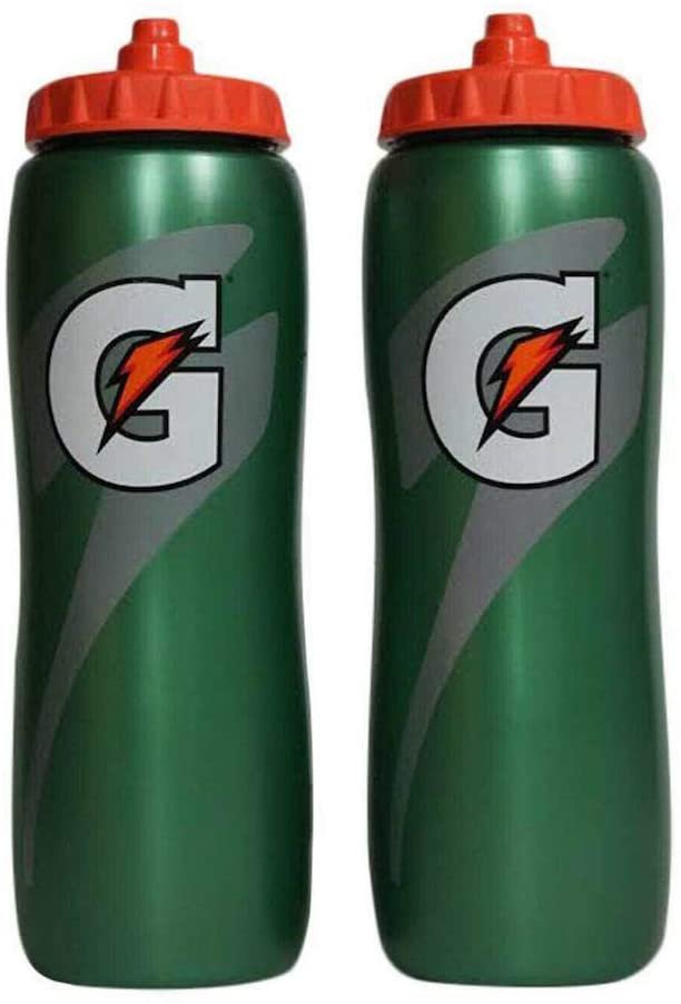 Gatorade 32 Oz Squeeze Water Sports Bottle - Pack of 2 - New Easy Grip Design