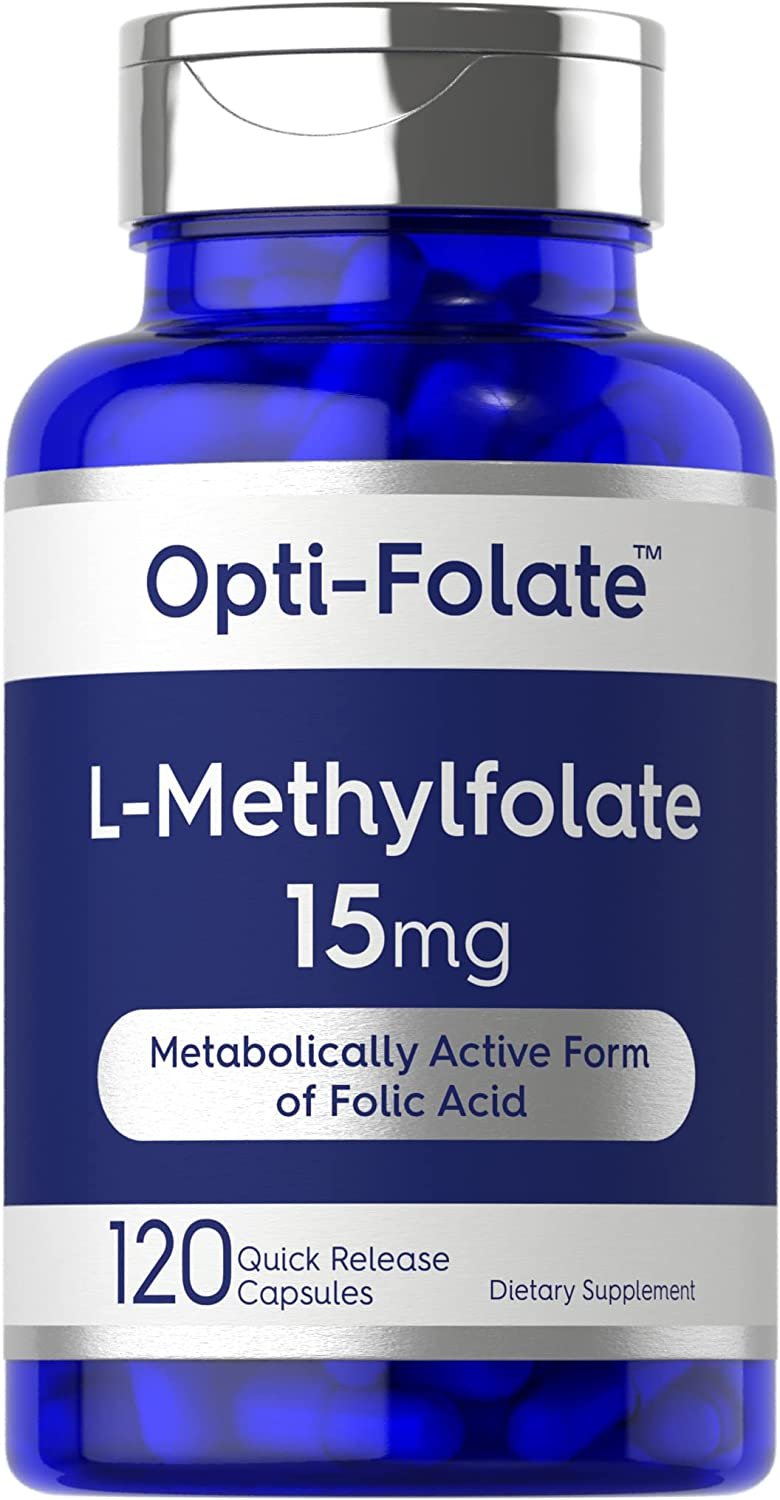 L Methylfolate 15mg | 120 Capsules | Value Size | Max Potency | Optimized and Activated | Non-GMO
