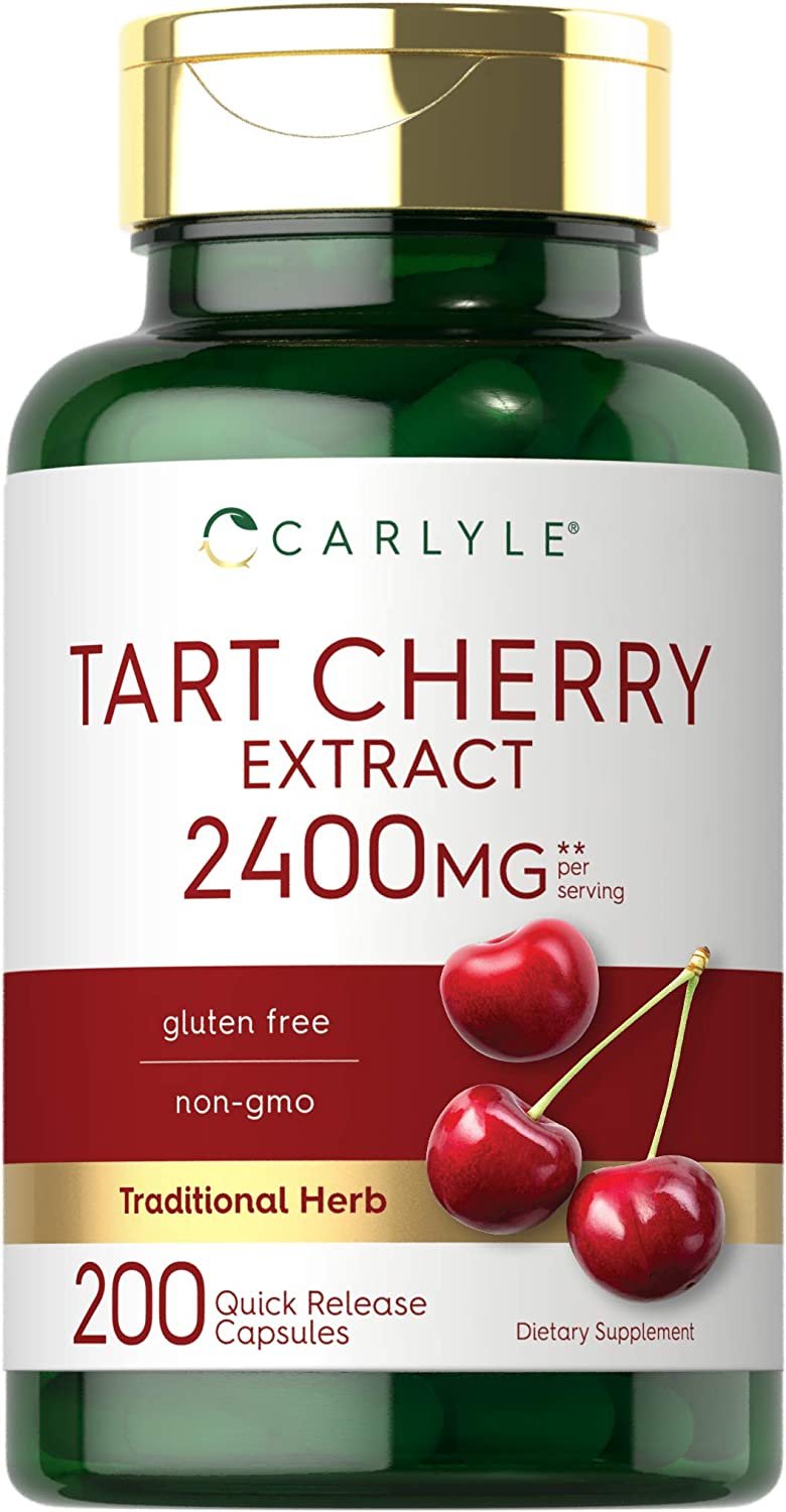 Tart Cherry Extract Capsules | 2400mg | 200 CountTraditional Herb Supplement | by Carlyle