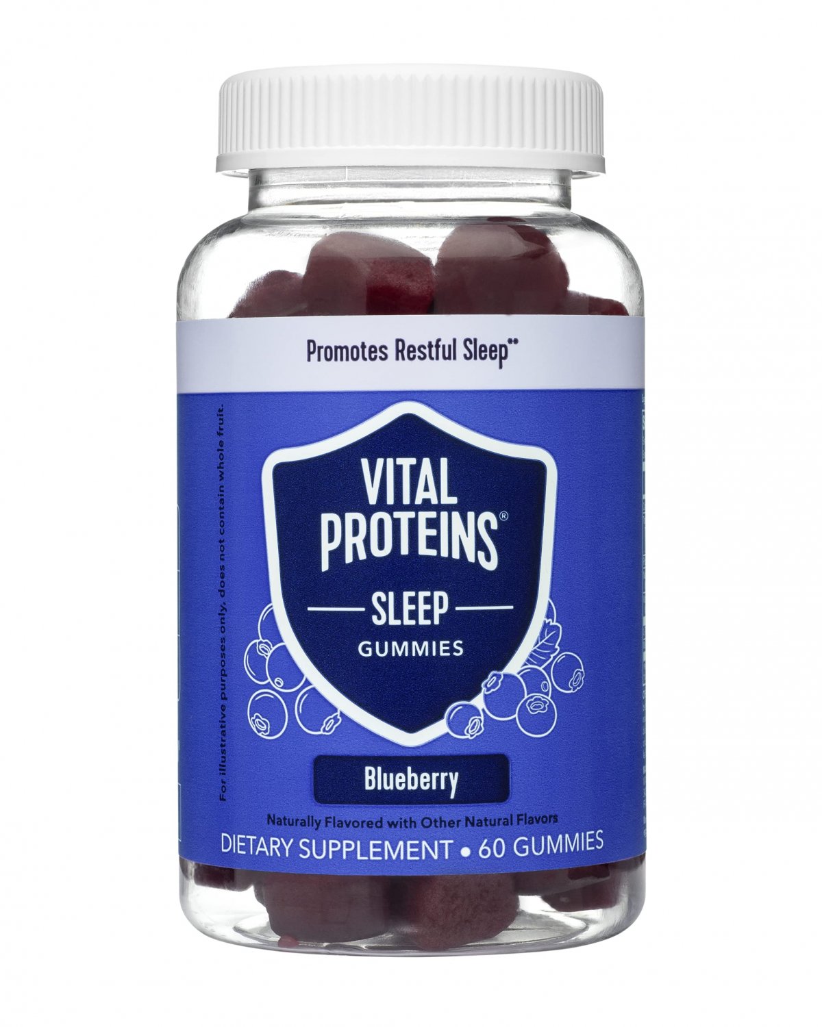 Vital Proteins Sleep Gummies, 2mg Melatonin, L-Theanine, Vitamin B6, Supports Healthy and Restful Sl