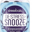 Stressballs, De-Stress + Snooze*, with Melatonin and Ashwagandha to Aid in Sleep and Stress Relief*,